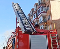 Porte-échelle électrique de toit, portique de camion de pompiers, camion de sauvetage