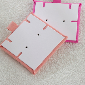 Almohadilla de microfibra de lujo multifunción, 6x6 cm, logotipo personalizado, embalaje de joyería, pendientes, collar, tarjeta de inserción de exhibición - Product Image 4