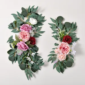स्वागत ब्रांड लिटेल के लिए 2 आर्क फूलों की शादी की सजावट का कृत्रिम फूल सेट