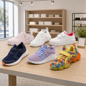 Vente en gros de baskets décontractées unisexes, en mesh respirant, semelle extérieure en caoutchouc, semelle intermédiaire en EVA, à porter toute l'année, multicolores, chaussures de sport - Product Image 1