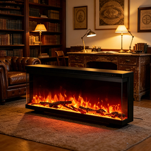 <span class=keywords><strong>Chimenea</strong></span> Eléctrica LCD de Tamaño Personalizado con Pantalla de Alta Resolución y Función de Temporizador para Uso Comercial y Decoración - Product Image 1