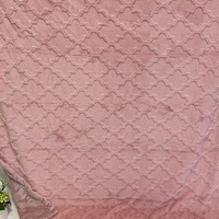Couverture de lit tricotée en fausse fourrure de lapin 100 % polyester, écologique et réutilisable, pour l'hiver – Vente en gros