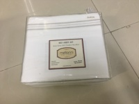 Ensemble de draps Queen en microfibre douce 4 pièces draps de lit de luxe avec poches profondes-taies d'oreiller brodées drap-housse