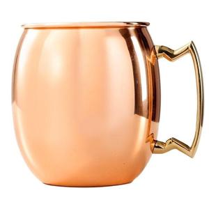 Premium Eco-Friendly Hammered <b>Copper</b> Mug Classic Moscow Mule Handle Durable Metal Beverage <b>Cup</b> for Cocktail Beer Juice Serving - Product Image 4