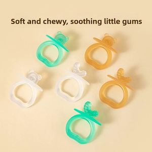 Gant de dentition sensoriel souple en silicone de qualité alimentaire sans BPA pour bébés de 0 à 24 mois, anti-sucette - Product Image 2