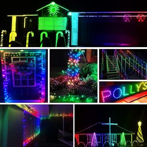 Xconnect防水ピグテール付き500LED <span class=keywords><strong>LED</strong></span>ストリングライト12V <span class=keywords><strong>WS2811</strong></span>ブラックワイヤー12mm弾丸ピクセルノードRGB <span class=keywords><strong>LED</strong></span>ピクセル - Product Image 6