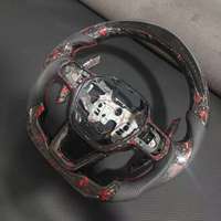 Volante de Fibra de Carbono Shadow para Honda Civic CRV 11ª Generación, con Cuero Perforado, Accesorios para Auto
