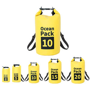 Sac seau imperméable d'extérieur en PVC pour la natation, le stockage, la plage, les sports, design à enroulement simple/double épaule, pochette étanche - Product Image 3