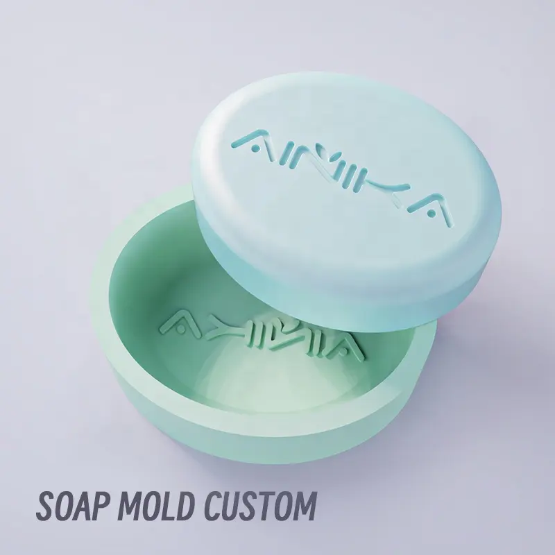 Molde De Sabão Personalizado 100g 150g Única Cavidade Retângulo Redondo Oval Forma Silicone Soap Mold