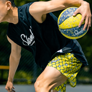 Summer Blank Sport Sublimation 100% Polyester Imprimé Luxury Unisex Mesh Shorts Custom Men's Basketball Shorts - Product Image 6