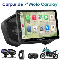 Carpuride W712D Nouveau GPS sans fil étanche 7 pouces Moyo Carplay Android IOS CarPlay Moto Carplay pour motos avec caméra DVR