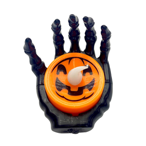 Yun Halloween Atmosphere Electronic Candle <strong>Lamp</strong> Decoration Pumpkin Candlestick <strong>Lamp</strong> Ghost Festival Horror Prop <strong>Skeleton</strong> <strong>Lamp</strong> - Product Image 1