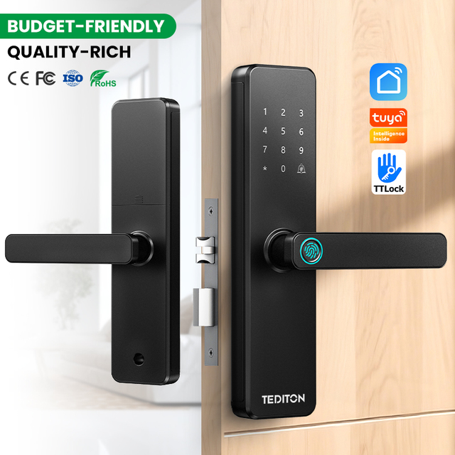 APP Remote Control Unlock Bedroom Digital Lock For Home Security Door Fingerprint Lock Intelligent Electric Door Lock Smart