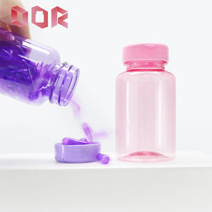 Botella de plástico vacía de calidad alimentaria para suplementos, frasco de PET de color para cápsulas y pastillas, para envasado al por mayor de vitaminas y tabletas para el cuidado de la salud. - Product Image 1
