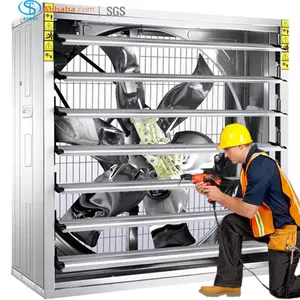 Obturador automático de 50 polegadas, alta qualidade, ventilador de escape de ventilação da fazenda de aves/grande ventilador refrigeração de ar para venda