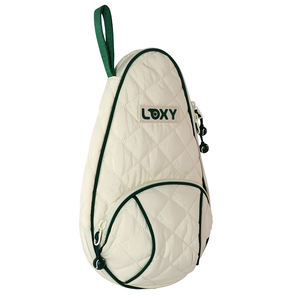 Sac de raquette de tennis et de pickleball multifonctionnel en coton recyclé avec sangle réglable, sport de plein air, bandoulière, mode décontractée - Product Image 2