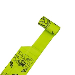Custom Size Cornstarch Eco Friendly Biodegradable Poo Waste <b>Bags</b> Portable Dog Poop <b>Bag</b> With Handle <b>Compostable</b> Doggie Poop <b>Bags</b> - Product Image 3