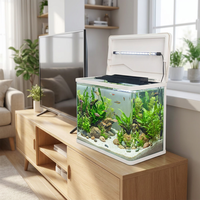 Aquarium Relaxlines en verre haute définition 103L avec éclairage intégré et filtration – Idéal pour salon et bureau