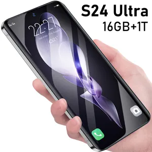 Christmas new S24 Ultra+ Fold design mobile phone 7.3inch big HD screen 8800mah with 2 sim card cell smartphone Flip6