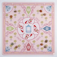 Tapis de Mahjong de style chinois, moderne, luxueux, minimaliste, facile à nettoyer, tapis de Mahjong insonorisant et silencieux