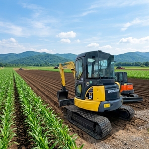 Prix d'usine – Excavatrice sur chenilles hydraulique Komatsu PC55MR d'occasion, pelleuse de 5,5 tonnes, excavatrice Komatsu PC55 d'occasion pour la Guyane - Product Image 1
