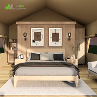 Tente de camping en toile de coton de luxe pour 2 personnes, tente de safari en plein air, tente murale pour le camping en famille