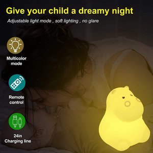 Mini coloré Silicone hippopotame <span class=keywords><strong>veilleuse</strong></span> doux presser apaisant créatif jouet <span class=keywords><strong>veilleuse</strong></span> pour enfant bébé chambre cadeau pour enfants - Product Image 6