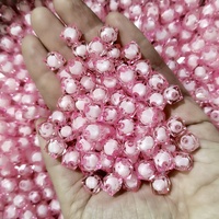 Perles acryliques carrées transparentes en vrac, 500g/sac, pour bracelets et colliers faits main DIY - Vente chaude