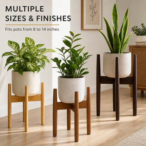 Soporte para Macetas <span class=keywords><strong>de</strong></span> Bambú Ecológico Personalizado OEM ODM, 3 Tamaños, Resistente, con Fácil Montaje - Product Image 3