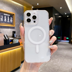 เคสทีพียูแบบชาร์จไร้สายระบบแม่เหล็กโปร่งใสสำหรับ <span class=keywords><strong>iPhone</strong></span> 17 16 15 PRO <span class=keywords><strong>MAX</strong></span> 13 12 14 11 PLUS เคสโทรศัพท์มือถือแบบใส - Product Image 3