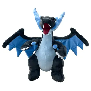 Manufactory Direct Blue Dragon Plush Toy Soft Stuffed Animal Doll Children's Gift MOQ 10 Pcs