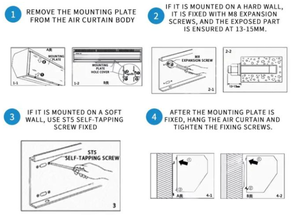 <span class=keywords><strong>Rideau</strong></span> d'air 380V 1888CFM 4300CFM <span class=keywords><strong>Chambre</strong></span> <span class=keywords><strong>froide</strong></span> pour congélateur Stockage pour <span class=keywords><strong>rideau</strong></span> d'air Super Market - Product Image 6