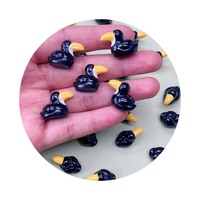 100 pièces de mini-oiseaux en résine, canards, ornements, figurines de canards minuscules 3D en vrac pour jardin féerique, paysage, décoration de gâteau, artisanat