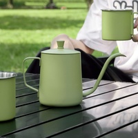 Ensemble cadeau de 8 pièces, ensemble à expresso arabe, cafetière à filtre, cafetière en métal, ensemble à expresso de voyage avec moulin à café