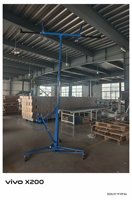 Alat Pengangkat Drywall Profesional 11 Ft (3.35M) Beban Maksimum 68kg untuk Konstruksi Plafon dengan Kabel Sling Lifter Panel Host