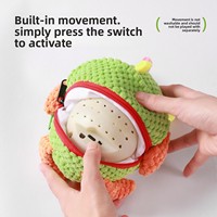 Jouet interactif pour chien en peluche, rechargeable par USB, avec son, en forme de grenouille ou de panda, moderne et adorable, pour soulager l'anxiété - Vente en gros