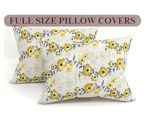 Drap de lit King en mélange de coton 180 TC multifonctionnel de haute qualité avec 2 taies d'oreiller rouge et blanc 90x90 pouces doux durable - Product Image 3