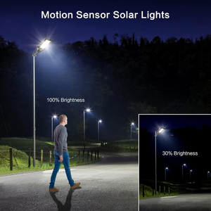Lampione stradale solare con telecomando personalizzato 100W 200W 300W per esterni a risparmio energetico - Product Image 5