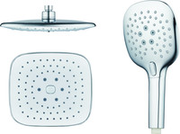 Accessoires de douche pour salle de bain, ensemble de colonne de douche à tête ronde 3 fonctions
