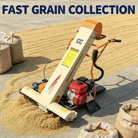 Machine d'aspiration de céréales haute capacité pour opérations sur le terrain, entraînée par un moteur à essence, pour la récolte du maïs et du riz