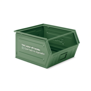 Contenedor Metálico Fami con Asas 63 Litros Verde Ral6011 para Almacenamiento y Organización - Product Image 3
