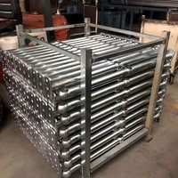Rampe d'escalier industrielle extérieure en acier galvanisé pour plateforme