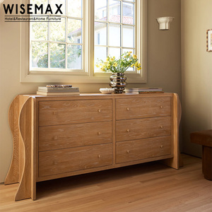 Meubles WISEMAX, meubles rétro américains pour la maison, commode en bois massif, console de <span class=keywords><strong>rangement</strong></span> murale vintage pour le salon - Product Image 1