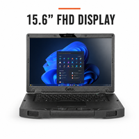 Nueva Laptop Resistente Getac S510 de 15.6 Pulgadas FHD 1000 Nits, Lista para IA, con Procesador Intel Core, Windows 11 Pro, para Trabajo de Campo Industrial