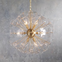 Lustre de plafond en verre et en laiton personnalisé, moderne, américain, pour salle à manger, salon, chambre à coucher, vente chaude de luxe