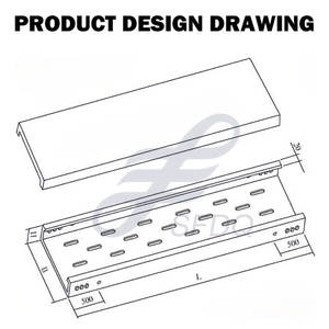 Sfdq s अनुकूलित स्टेनलेस स्टील छिद्रित केबल ट्रे ओम गंध - Product Image 5