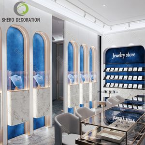 Diseño de Decoración para Tienda de Joyería de Moda, Exhibidores de Joyería de Lujo, Diseño Personalizado para Tienda de Joyería en Centro Comercial - Product Image 1
