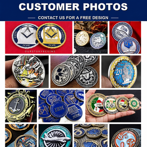 Moneda de desafío y moneda conmemorativa de esmalte <span class=keywords><strong>3D</strong></span> personalizadas, logotipo personalizado, fabricante mayorista OEM ODM para eventos corporativos - Product Image 4