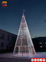 Luz Decorativa Programable con Motivo de Árbol de Navidad para Proyectos Festivos