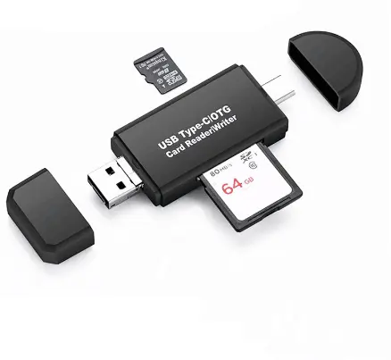 3 In 1 OTG Micro Card Reader 2.0 USB Micro Flash Drive Smart Memory SD Card Reader Type C For Mobile Phone For Tablet